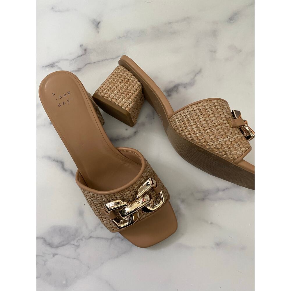 A New Day Fauna Woven Heel Mule Size 8 - Picture 2 of 6